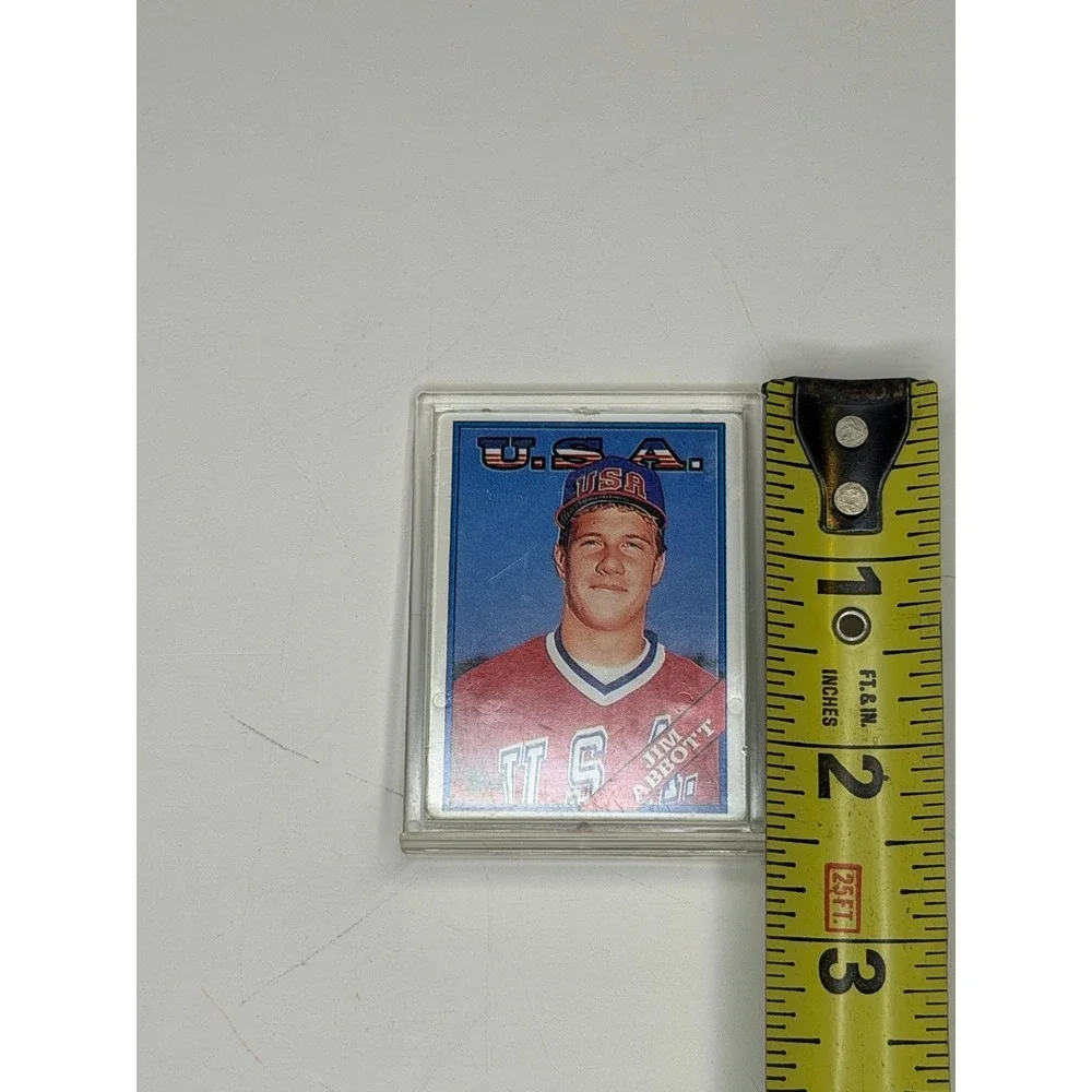 Topps Jim Abbott Angels Baseball 2 Card Lot Trading Cards